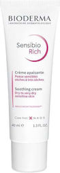 Bioderma Sensibio Defensive Rich Moisturizing 24h Day/Night Cream Suitable for Sensitive Skin 40ml