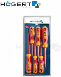 Högert Electrician Screwdriver Set 6 Pieces 1000V