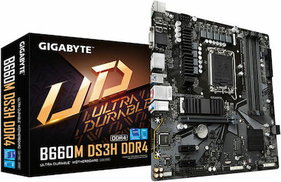 Gigabyte B660M DS3H DDR4 (rev. 1.x) Motherboard Micro ATX με Intel 1700 Socket