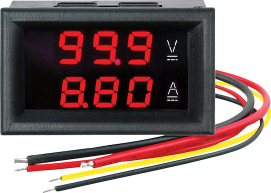 Amarad VAM-0-100V DC/0-10A DC Πολυόργανο Ηλεκτρολογικού Πίνακα Μονοφασικό 12.3.35