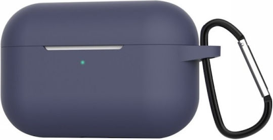 TelForceOne Case Silicone with Hook Dark Blue for Apple AirPods 3