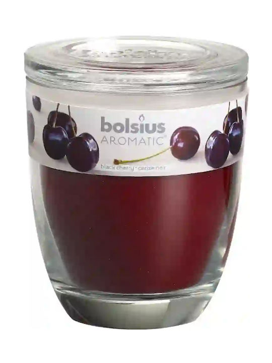 Αρωματικό Κερί σε Γυάλινο Βάζο 120/100 Bolsius - Black Cherry