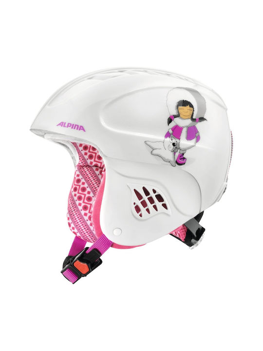 Alpina Carat Kinder Ski & Snowboard Helm in Weiß Farbe