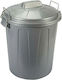 Homeplus Plastic Waste Bin 70lt Gray