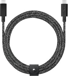 Native Union Cosmos Braided USB 2.0 Cable USB-C male - USB-C male Γκρι 2.4m (11614021)