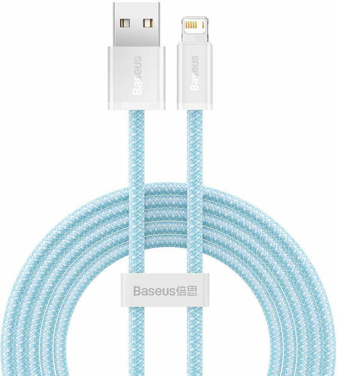 Baseus Dynamic Плетена USB-A към Lightning кабел Син 1м (CALD000403)