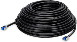 Lancom 61337 S/FTP Kat.6a Netzwerkkabel 30m Schwarzes
