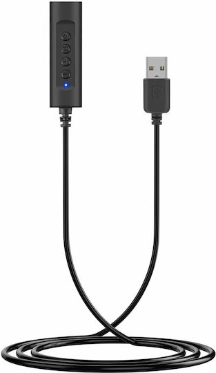 Equip 0.46m USB 2.0 Cable A-Male to 3.5mm female (245321)
