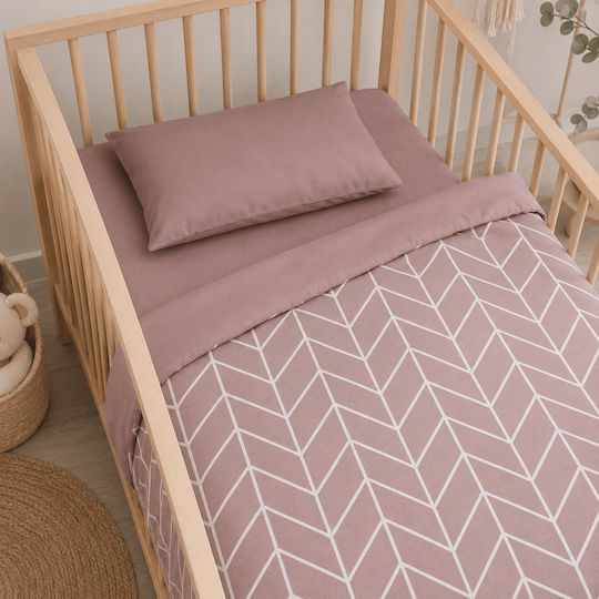 Astron Italy Baby Sheets Pink Set 120x160cm