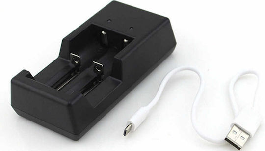 Goobay V6-2 Intelligent USB Ladegerät 2 Batterien Ni-MH Größe AA/AAA/18650/16340/14500