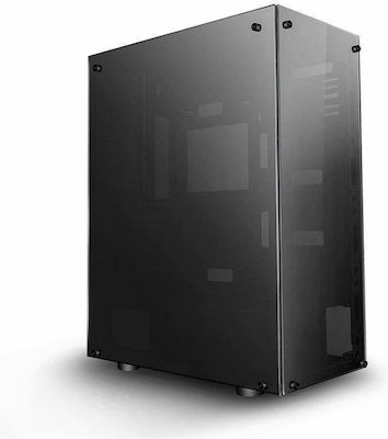 Darkflash Phantom Gaming Midi Tower Computer Case with Window Panel Black