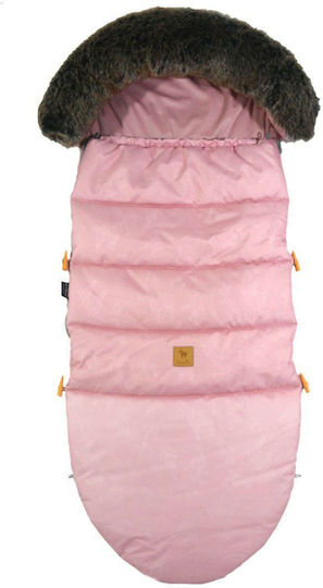 Lanila Fur Universal Kinderwagen-Fußsack Rose 120x50εκ.
