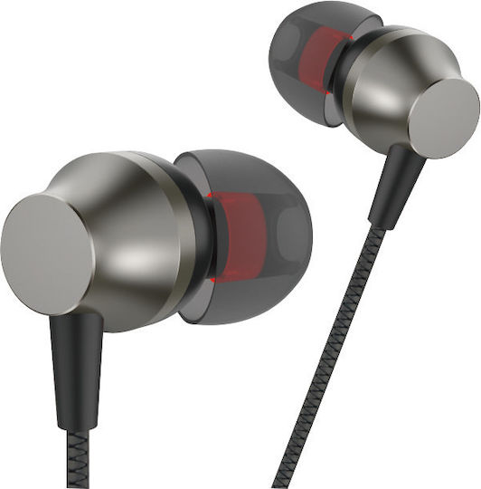 Leewello EJ-067 In-ear Handsfree with 3.5mm Connector Gray