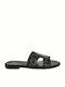 Elenross Women's Flat Sandals In Black Colour