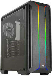 Aerocool Skyline Gaming Midi Tower Computer Case with RGB Lighting Black