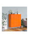 Schublade Büro Πορτοκαλί 80x35x101.5cm