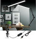 Swing Arm Office LED Lighting Black