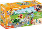 Playmobil Rață la apel Ambulance Action: Help the Racing Driver pentru 3+ ani