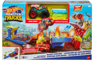 Mattel Hot Wheels Monster Trucks Set - Blast Station (HFB12)