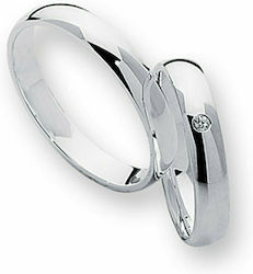 Maschio Femmina Eheringe aus Silber