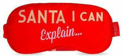 Mad Beauty Santa I Can Explain Schlafmaske Aus Polyester Rote Mad Beauty Santa I Can Explain Schlafmaske Aus Polyester Rote