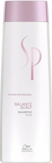 System Professional SP Balance Scalp Σαμπουάν Κατά της Τριχόπτωσης για Ευαίσθητο Τριχωτό για Όλους τους Τύπους Μαλλιών 250ml