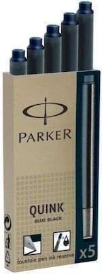 Parker Quink 22695 Replacement Ink for Pen Blue-Black 5pcs