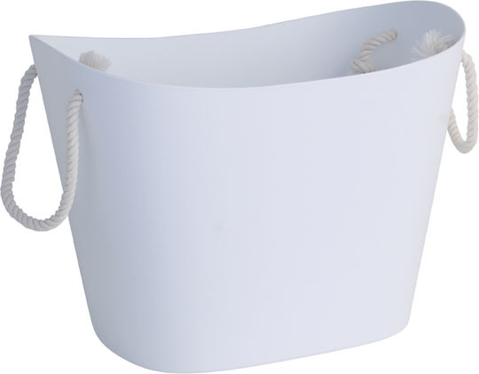 Lalos Storage Basket Plastic White 34x31x27cm 1pcs