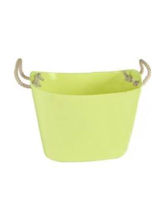 Lalos Plastic Storage Basket Green 34x31x27cm