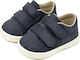 Babywalker Baptism Leather Sneakers Navy Blue