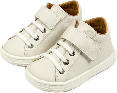 Babywalker Baptism Leather Sneakers Ecru