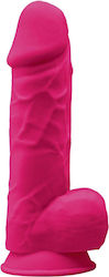 SilexD Model 4 Realistisches Dildo mit Hoden und Saugnapf Pink 22cm