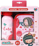 Must Plastik Kinder Lunchset 0.8Es Rosa