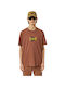 Diesel Men's Short Sleeve T-shirt Brown