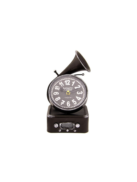 Γραμμόφωνο Tabletop Clock Black MM068478293