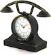 Τηλέφωνο Αντίκα Tabletop Clock Black MM068035344