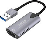 Onten US302 Video Capture για Laptop / PC και σύνδεση USB-A / HDMI