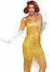 Leg Avenue Dazzling Daisy Dress Sexy Kostüm Gold
