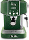 Izzy Italia IZ-6001 Μηχανή Espresso 1100W Πίεσης 20bar Πράσινη