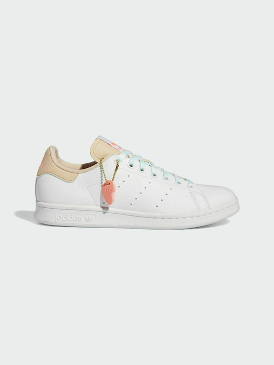 Adidas Stan Smith Γυναικεία Sneakers Cloud White / Halo Blush / Acid Red