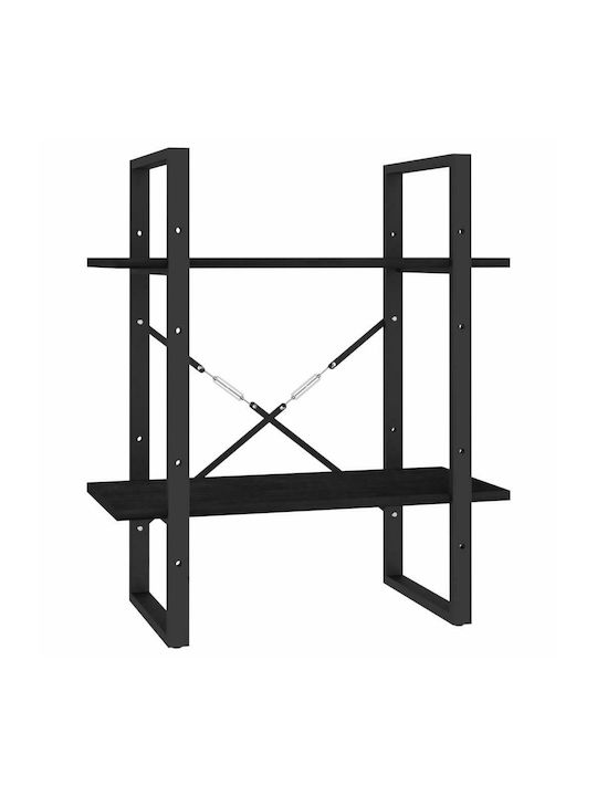 Shelving Unit Floor Black 60x30x70cm