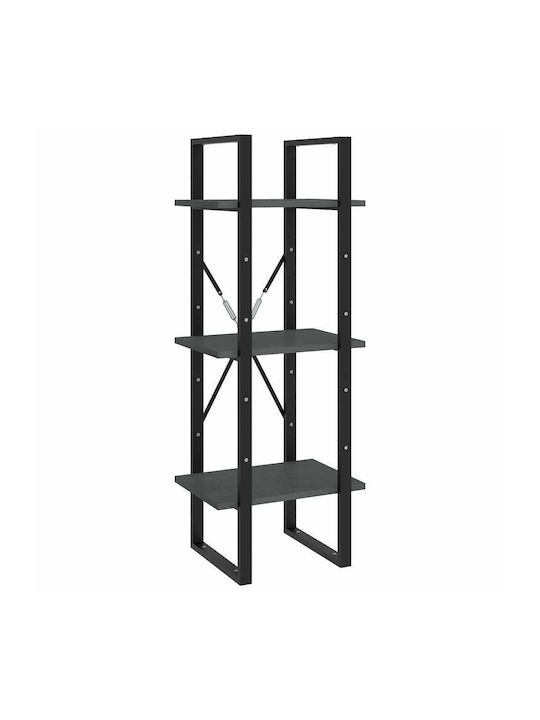 Bookcase Grey - Black 40x30x105cm