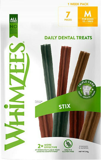 Whimzees Stix Μασώμενο Stick για Σκύλους κατά της Πέτρας & Πλάκας 210gr 7τμχ