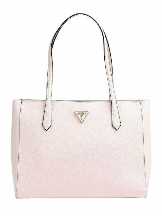 Downtown Chic Turnlock HWVG8385230 Γυναικεία Τσάντα Shopper 'Ωμου Ροζ
