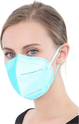 Famex Disposable Protective Mask FFP2 Particle Filtering Half NR Light Blue 1pcs