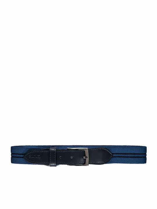 Brums Kids Fabric Belt Navy Blue