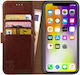 Rosso Element Synthetic Leather Wallet Brown (iPhone XS Max)