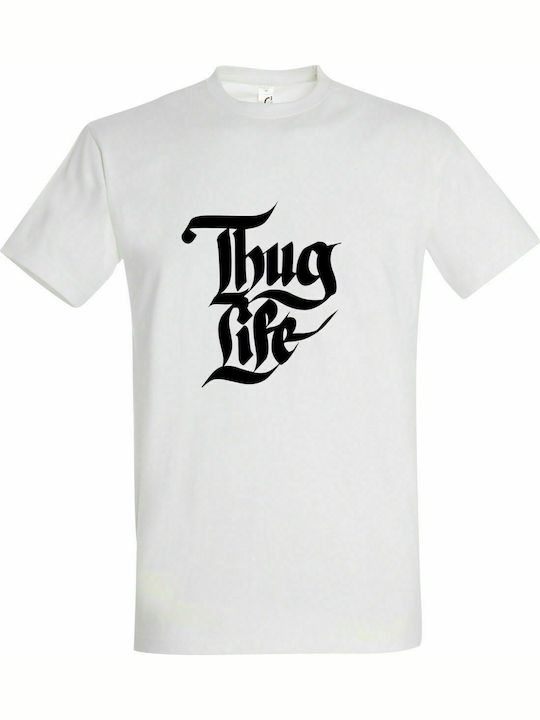 T-shirt Unisex " Thug Life, Wu Tang Clan ", White