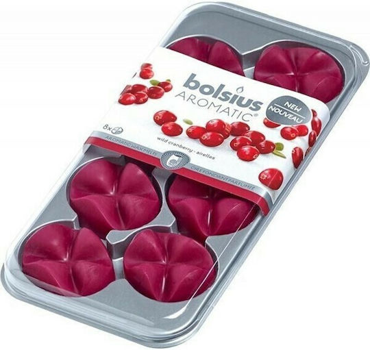 Bolsius Αρωματικό Wax Melt με Άρωμα Wild Cranberry 8τμχ