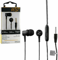 NSP HN25 Безжични Стерео с жак 3.5mm Черен
